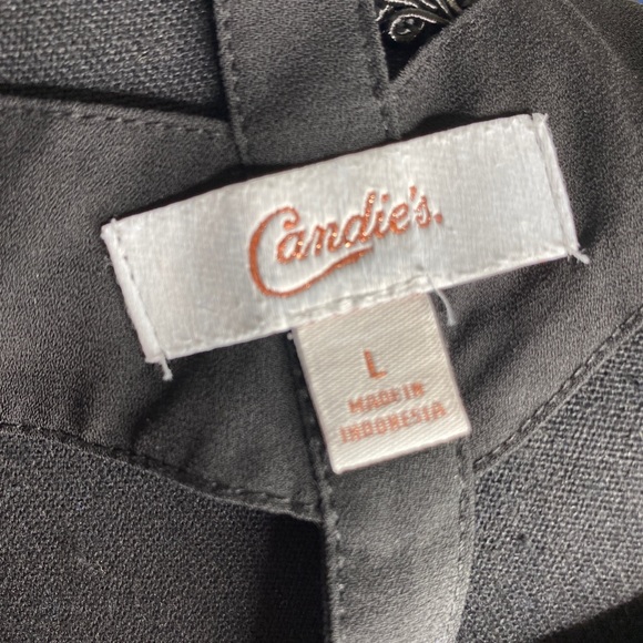 Candies Tank Top Cut Out Green Black Size Large - Picture 5 of 8